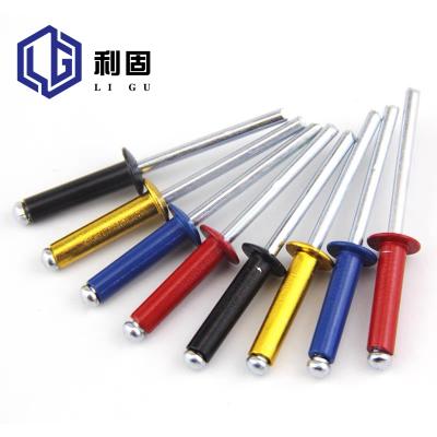 China Widely Applied Good Quality Colored Aluminum Pop Rivets Colored Head Rivet For Color Plate Riveting for sale