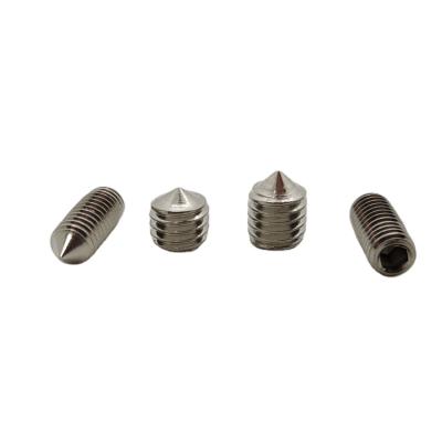 China Tip Durable Using Low Price Hex Socket Set Screws With Taper Point M6M8 M10 for sale