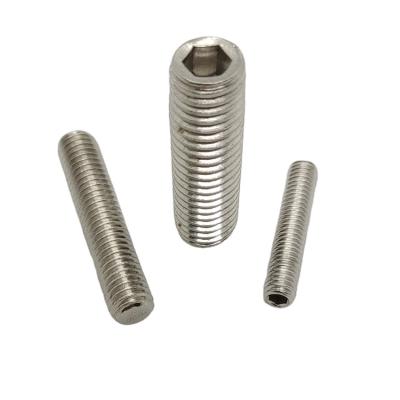 China M2 M3 M4M5 M6 M8 M10 304 Flat Hex Hex Socket Head Taper Point Screw for sale