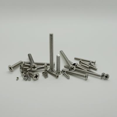 China Stainless Steel Promotional High Quality Recessed Countersunk Cross Flat Head Screws m3m4m5m6m8 for sale