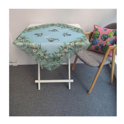 China Lace Pattern Waterproof Table Cover Dustproof Clean Tablecloths For Kitchen Dining for sale