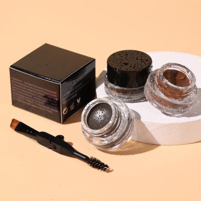 China Waterproof 10 Colors Eyebrow Cream Tint Waterproof Eyebrow With Brush for sale