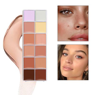 China 12 Colors Waterproof Concealer Pencil Makeup Cream Based Professional Concealer Kit Contour Palette Make Up Palette for sale