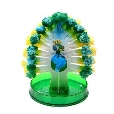 China Non-Toxic Crystal Growing Peacock | Develops in hours | Funny experiments for children the best educational toys for sale