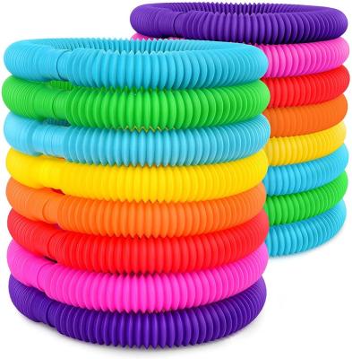 China Release pressure makers spot colorful stretch amusement tubes wiggle toys noise tubes wiggle provide tactile auditory sensory toys for kids for sale