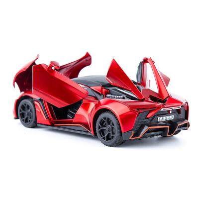 China Wholesale 1:32 Diecast Open Four-Door Super Sports Car Wholesale Car Alloy Eco-friendly Material Toy Modelfor Decoration for sale