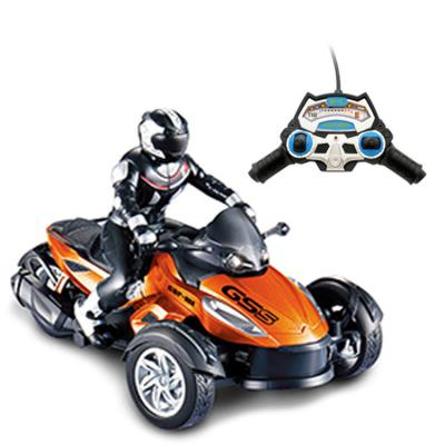 China Eco-friendly Three Wheel Material Four Way Remote Control Motorcycle Rechargeable Remote Control Vehicle With Lights And Shock for sale