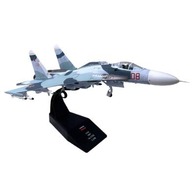 China 1 Eco-friendly Material: 100 Scale Aircraft Russian Military Toy Metal Die-Cast Model Sukhoi Su-27 Heavy Flat Fighter Toy for sale