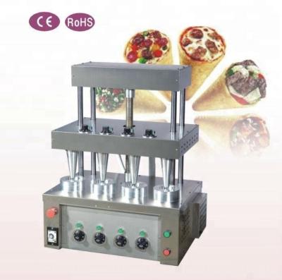 China Pizza 4 Molds Shape Pizza Cone Machine for sale