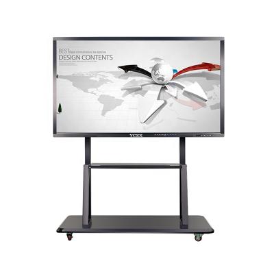 China Aluminum Alloy Frame 75 Inch 4k Led Wall Mounted Lcd All In One Panel 4k PC Monitor Touch Screen Classroom for sale