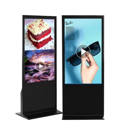 China 65 Inch Indoor Floor Standing POS Kiosk Digital Advertising Player for sale