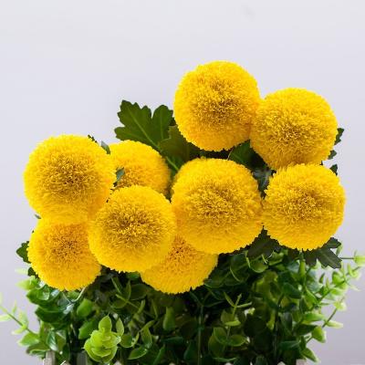 China Natural Wholesale Floral Dry Foam Blocks Natural Touch Cut Flower Pompom Chrysanthemum Decor Color Fresh Plants for sale