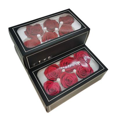 China Beautiful Colorful Top Selling Flower Gift Box For Preserved Roses Head for sale