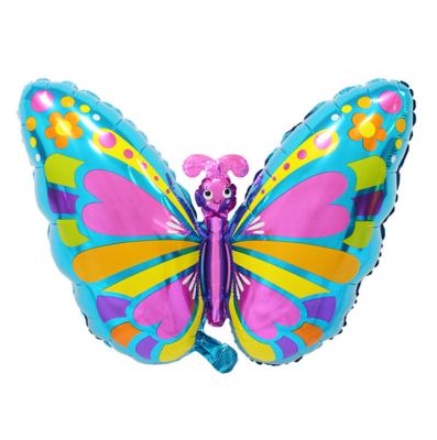 China Colorful Butterfly Toy Gift Toy Jungle Large Foil Mylar Helium Balloons for Birthday Weddings Graduation Party Baby Shower for sale