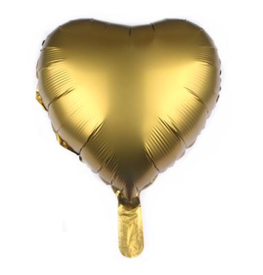 China Gift Toy Gift Toy Wholesale 18 Inch Chrome Love Metallic Aluminum Balloons Heart Shaped Mylar Helium Balloons For Party Decoration for sale