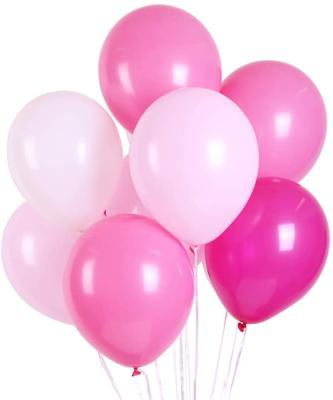 China Gift Toy Gift Toy Wholesale Latex Balloon 12 Inch Light Weight White and Light Pink and Rose Red and Rose Latex Balloons Party Decorations for sale