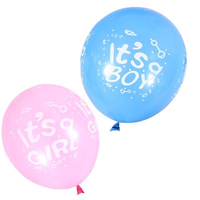 China Gift Toy The Hot Sale Toy Gift 12 Inch It's A Boy It's A Girl Latex Balloons For Baby Shower Party Festival Decorations for sale