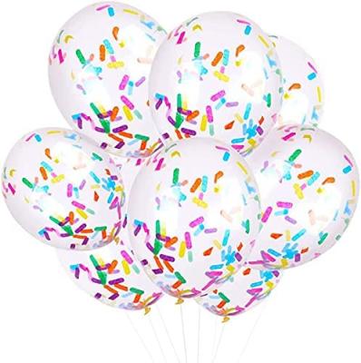 China Birthday Party Favor Toy Gift 12inch Balloons Sprinkles Confetti Latex Balloon Ice Cream Sprinkles Balloons for sale