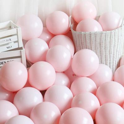 China Toy Gift Toy 5inch Macaron Pink Latex Pastel Balloons Party Favor for Birthday Wedding Engagement Anniversary Christmas Festival for sale