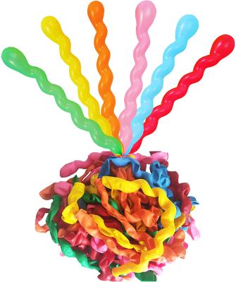 China Gift Toy 1.8g Latex Spiral Balloons Long Twisted Rainbow Party Helium Balloon For Birthday Baby Shower Wedding Hawaiian for sale