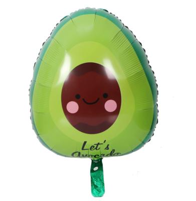 China Hot Sale Toy Gift Toy Fruit Avocado Foil Helium Balloon For Mexican Food Festival Carnival Party Decorations for sale