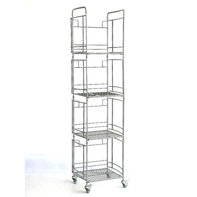 China Metal Shop Candy Food Iron Steel Wire Metal Display Rack Floor Standing for sale