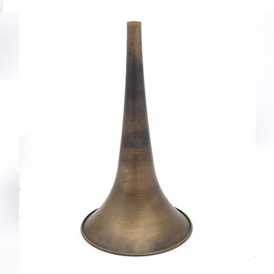 China Auto Parts Brass CNC Spinning Trumpet For High Speed ​​Train Cooper Horn Lathe Spinning Deep Pull Service for sale