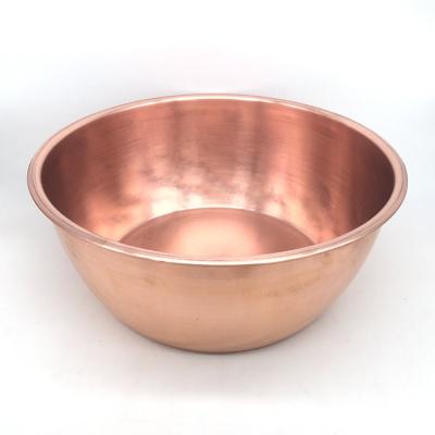 China Household Foot Basin CNC Spinning Parts High Quality Copper Sheet Deep Drawing Service for sale