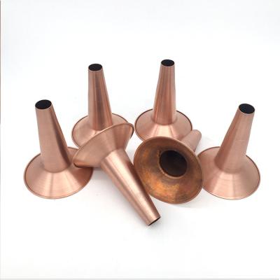 China Copper Custom copper spinning cone sheet metal spinning base for sale