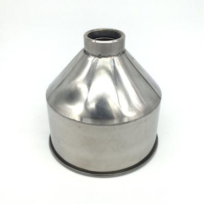 China Custom Auto Parts Stainless Steel Shell Sheet Funnel Spinning Auto Parts for sale