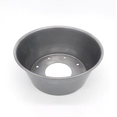 China Industry Hotselling powdercoated steel spinning parts cover stamping metal cone for sale