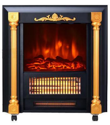 China Movable Fireplace SF-1424 real log burning flame room heater infrared Quartz tube for sale