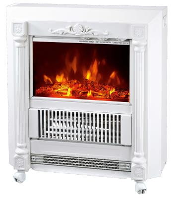 China Mobile Fireplaces electric heater fire log electric stove NDY-20 flame effect room Heater Quartz tube infrared wheels for sale