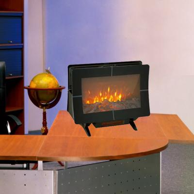 China Double Faces Patented LED Flame Wooden Burning Electric Fireplace EF482 Table Stove Heater TV Stand sales@knsing-com.ecer.com for sale