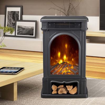 China Freestanding Stove ND-190C 3 Sides Wooden Burning Electric Fireplace Heater New Patented Led Flame Effect for sale