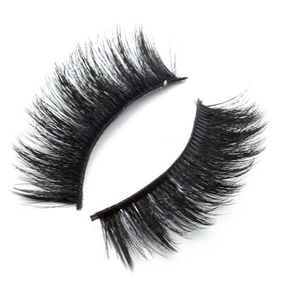 China Full Thick Soft Synthetic 3D Strip Lashes Wholesale Seller Pestanas Qingdao Eyelashes With Private Custom Packing for sale