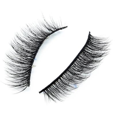 China Full Thick Soft Synthetic 3D Strip Lash Vendor Cilios Korean Eyelashes Wholesale With Customize Box for sale