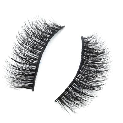 China Full Thick Soft Synthetic 3D Strip Lash Wholesale Seller Cilios Vegan Eyelashes With Custom Eyelash Packaging Box Private Label for sale