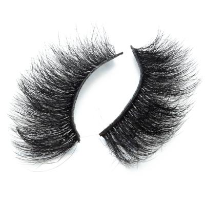 China Thick Mink Full Strip Lashes Vendor Takma Kirpik Lash Product With Custom 3D False Eyelash Packaging Box Wholesale Private Label for sale