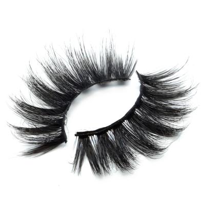 China Deep Soft 25mm Synthetic 3D Strip Full Lashes Supplies Faux Eyelashes Wholesale Vegan Eyelashes With Private Custom Packing for sale