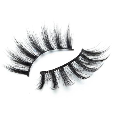 China Deep Soft 25mm Synthetic 3D Strip Full Lashes Manufacturer Wholesale False Eyelashes Artificial Eyelashes With Private Custom Packing for sale