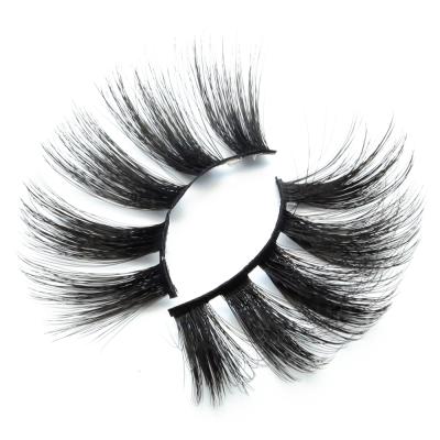 China Deep Soft 25mm Synthetic 3D Strip Full Lashes Manufacturer Wimpers Wholesale Natural Lashes With Create Your Own Brand Eye Lashes for sale