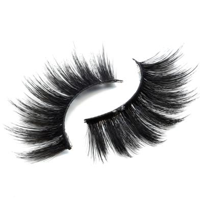 China Deep Soft 25mm Synthetic 3D Strip Full Lashes Wholesale Seller Faux Lashes Silk Eyelashes With To Create Your Own Brand Eye Lashes for sale