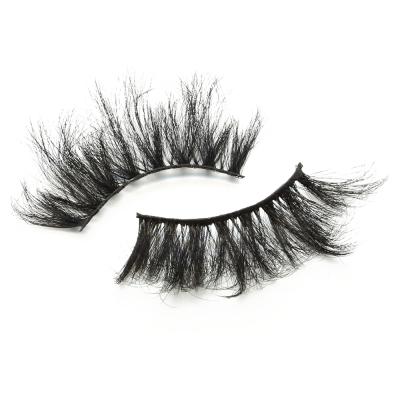 China Wholesale 25mm 3D Fluffy Faux Mink Full Strip Lashes Wholesale Strip Eyelashes Different Lashes With Customize Box for sale