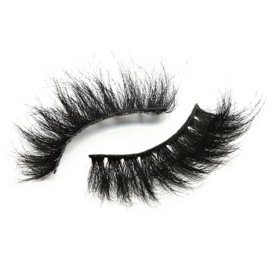 China Deep Fluffy Wholesale Bulk Eyelashes 25mm 3D Mink Full Strip Lashes Distributors Cilios With Customize Box for sale