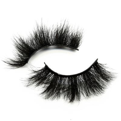 China Wholesale Fluffy 25mm 3D Mink Full Strip Lashes Vendor Wimpers Deeply Fluffy Eyelashes With Private Custom Packing for sale