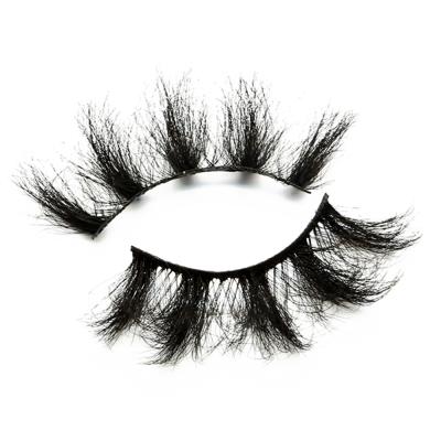 China Deep Fluffy Wholesale Vegan 25mm Eyelashes 3D Mink Full Strip Lashes Vendor Pestanas With Private Custom Packing for sale