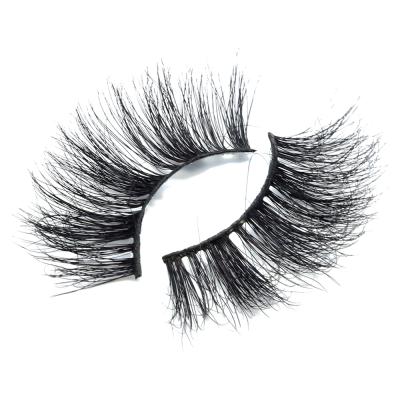 China Full Lashes 25mm Thick Tapered Fluffy Private Label Custom 3D Mink Eyelashes Vendor Wholesale With Strip Lashes Faux for sale