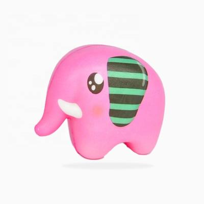 China OEM&ODM PU Cartoon Shape Of Cute Little Elephant Doll New Slow Release Pressure Hardcover Toys for sale