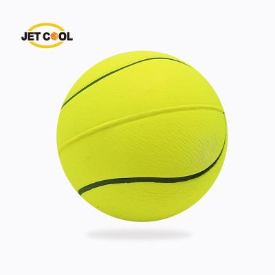 China OEM&ODM 5.5cm Viable Dog Throwing Training Gnaw Grinding Teeth For Bouncing Ball Toy Tennis Foam Rubber Toy Fluorescent Ball for sale